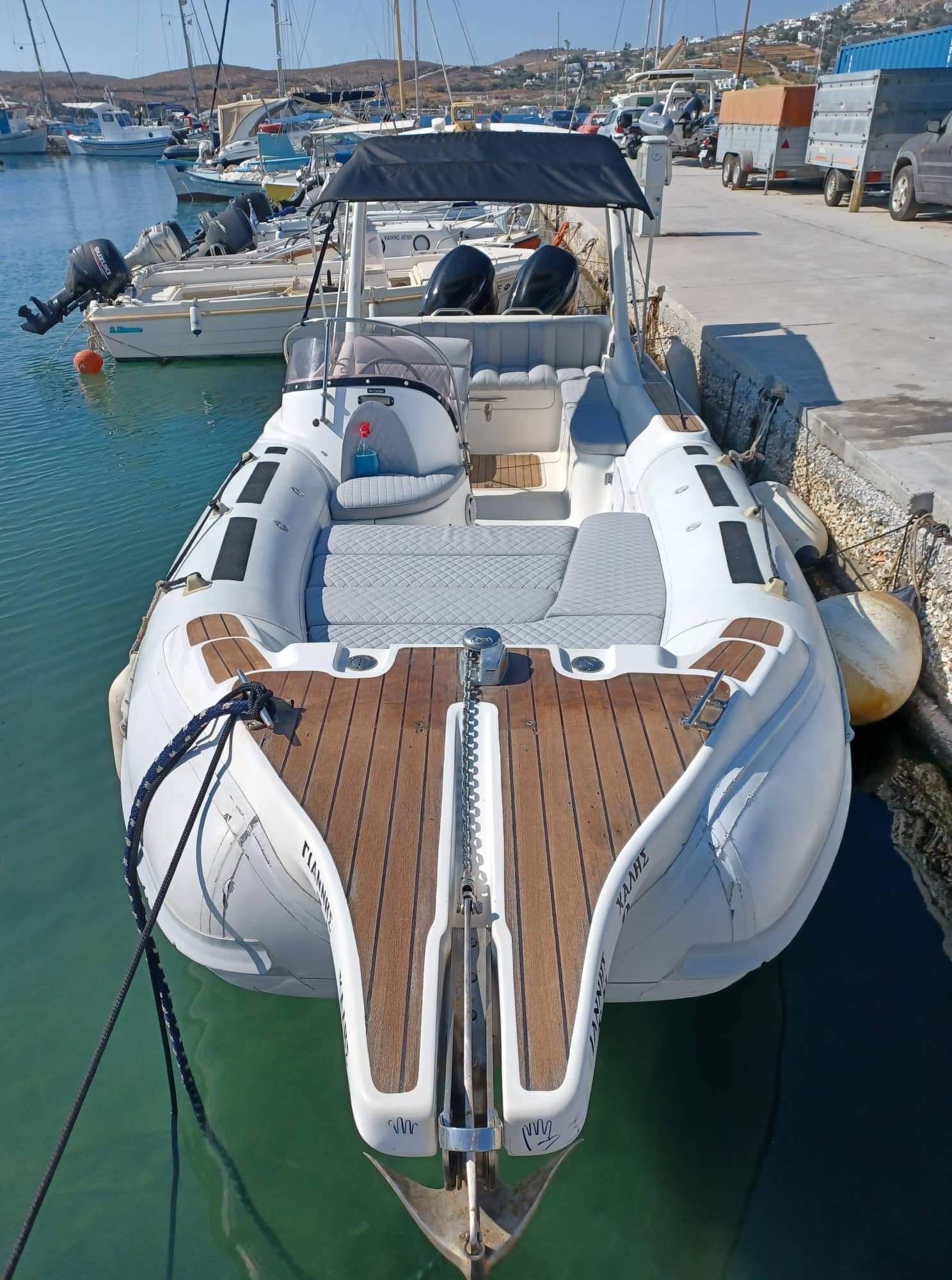 Horizon 8 — boat rental with skipper in Paros, Pounta port